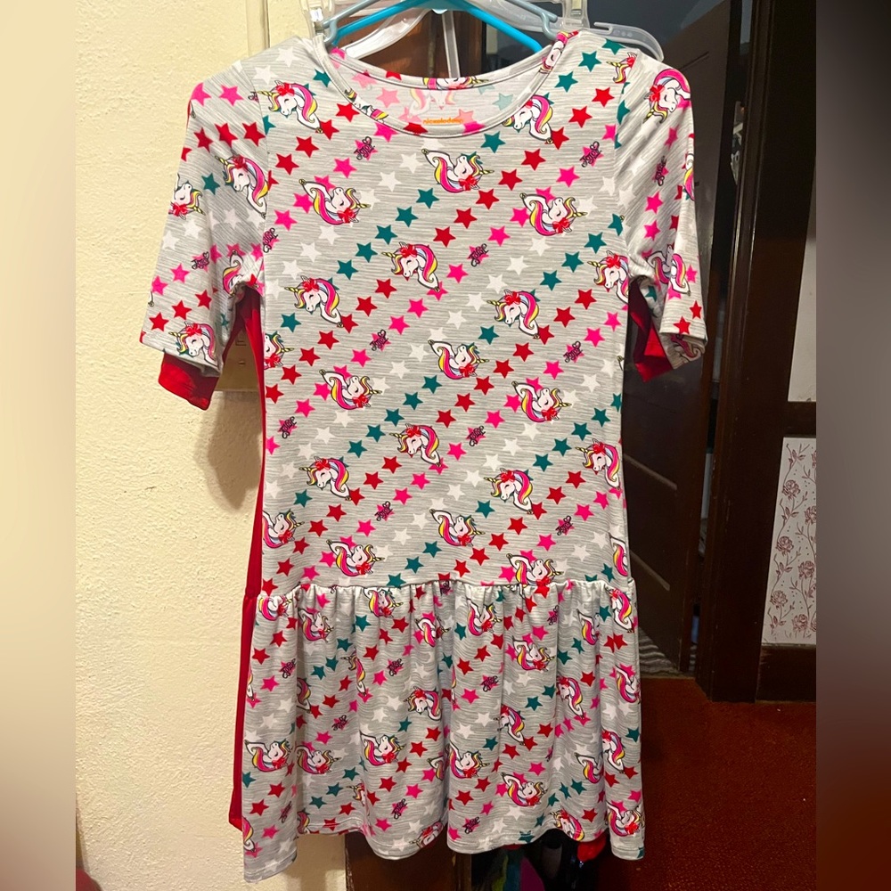Kids dress - JoJo Siwa - Unicorns- xmas theme